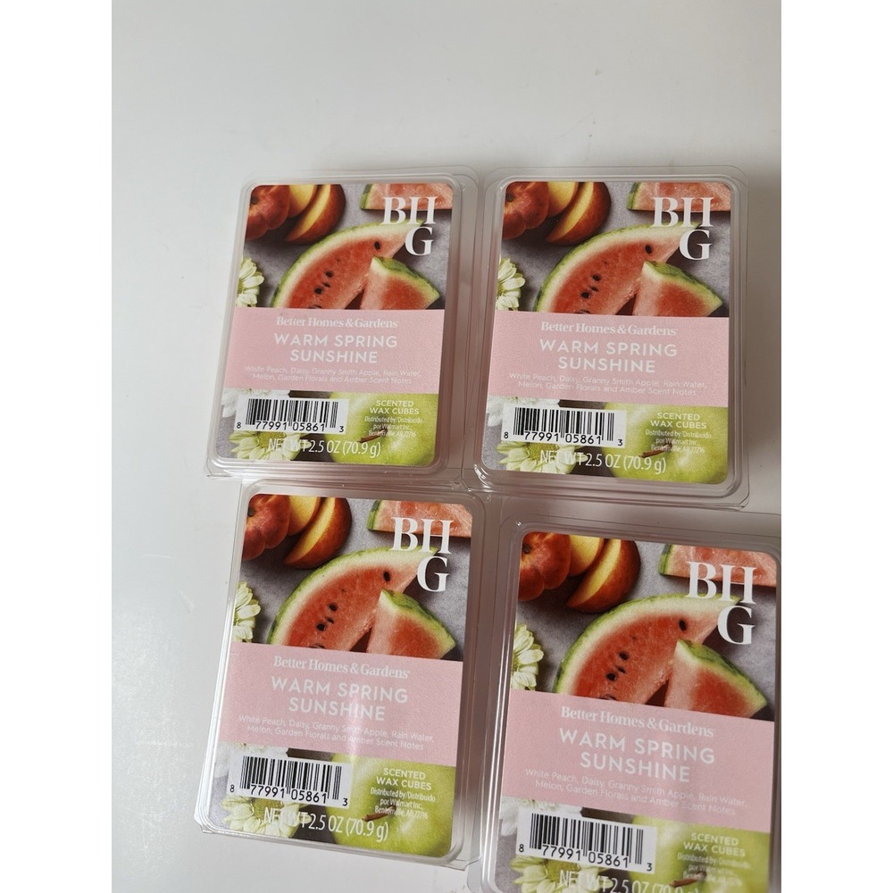 4x‎ Better Homes & Gardens Wax Melts Warm Spring Sunshine 2.5oz NEW